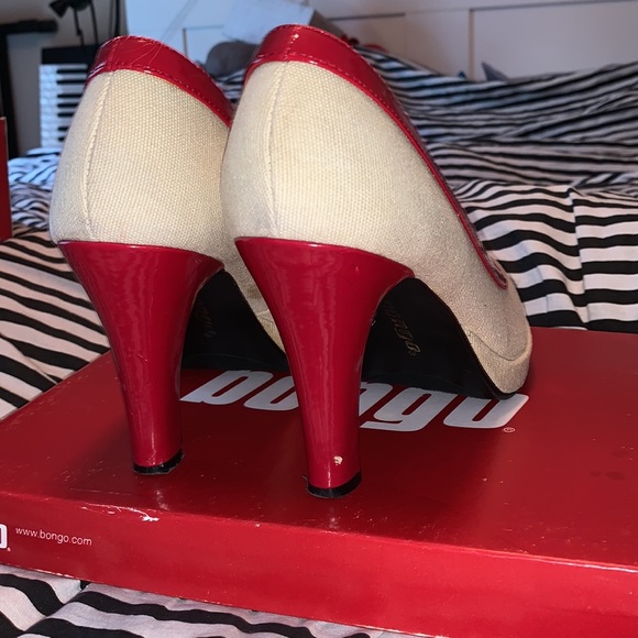 Bongo Red and Tan Heels - Picture 5 of 11